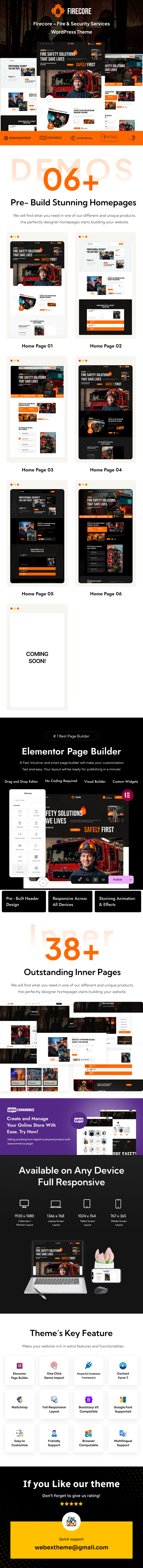 Firecore - Fire & Security Services WordPress Theme